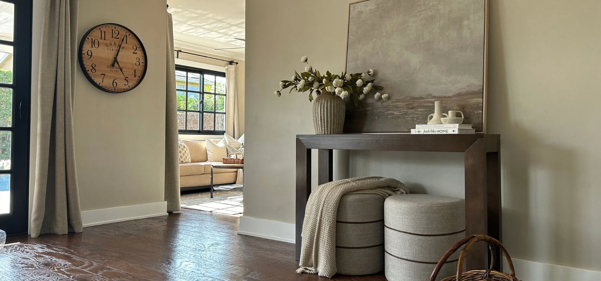 Entryway with bench