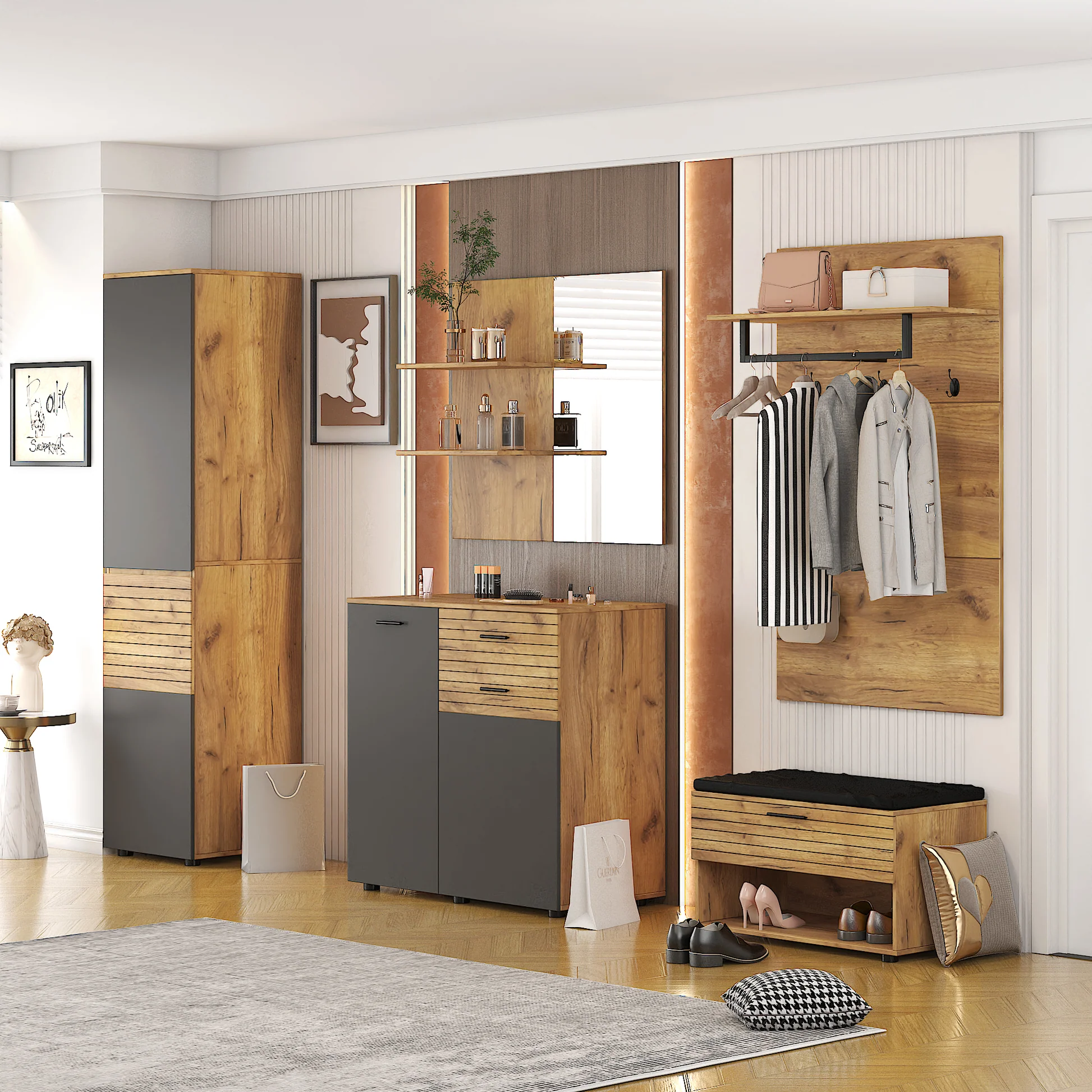Coat Hanging Ideas Entryway